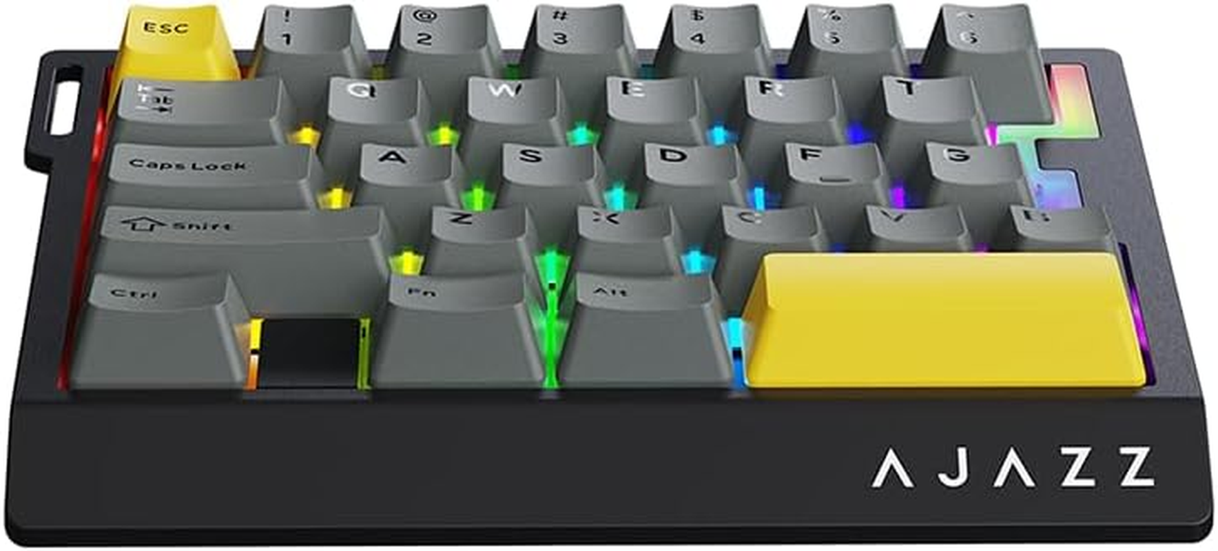 A.JAZZ AK029 Wired One-Handed RGB Gaming Keyboard,29-Key Layout with Magnetic Switch 8Khz Polling Rate,Hotswap Custom Mechanical Keyboard Adjustable Actuation,Esports-Grade Gasket Keypad for Gamer