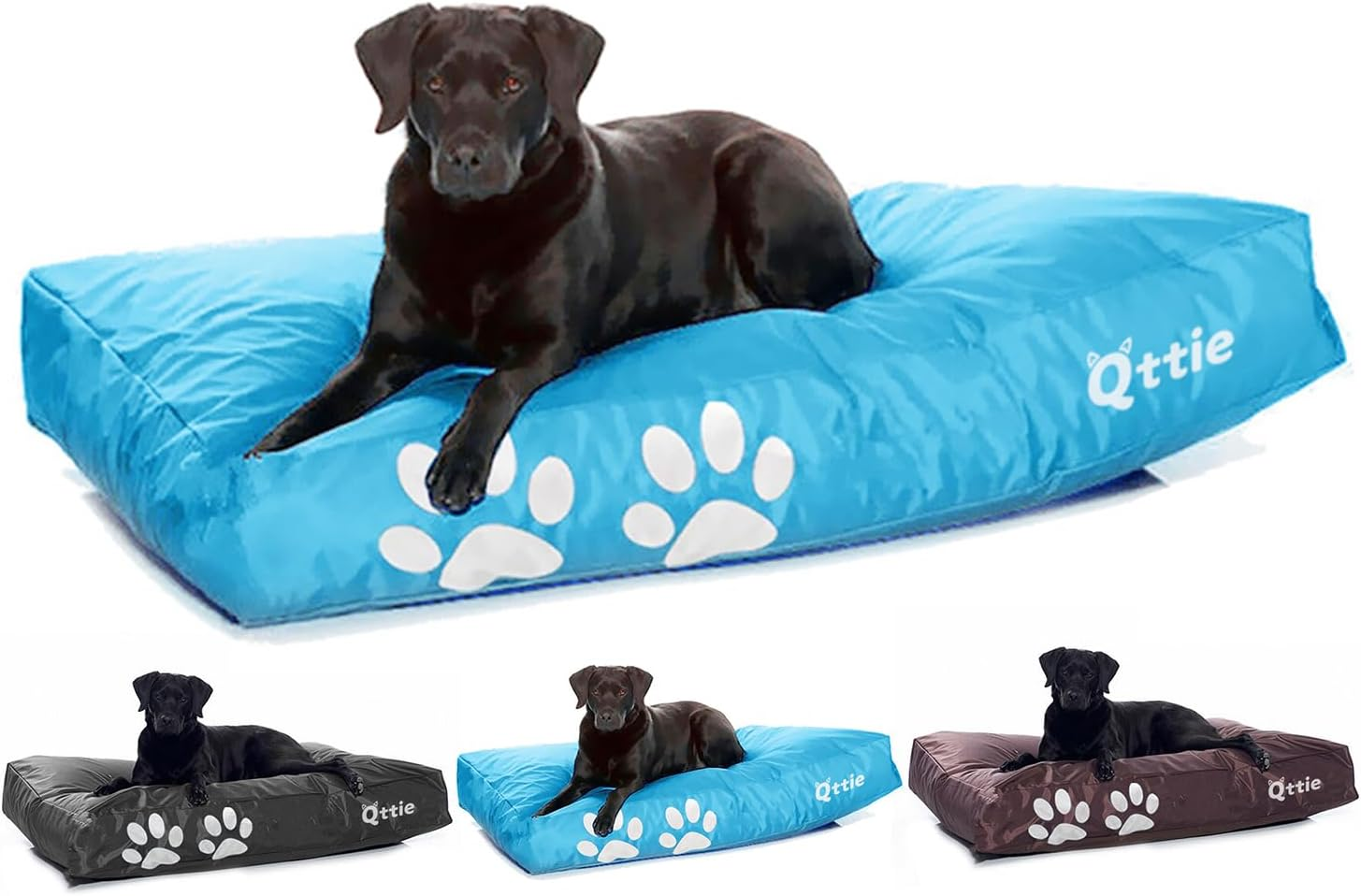 Dog Bean Bag,Dog Bed Waterproof and Removable Washable Cover(No Filler),420D PVC Nylon, Soft Mats Mattress Cushion, Dog Crate Bed for Small/Large Dogs,Calming Dog Bed Covers 70X100CM Light Blue image number 1