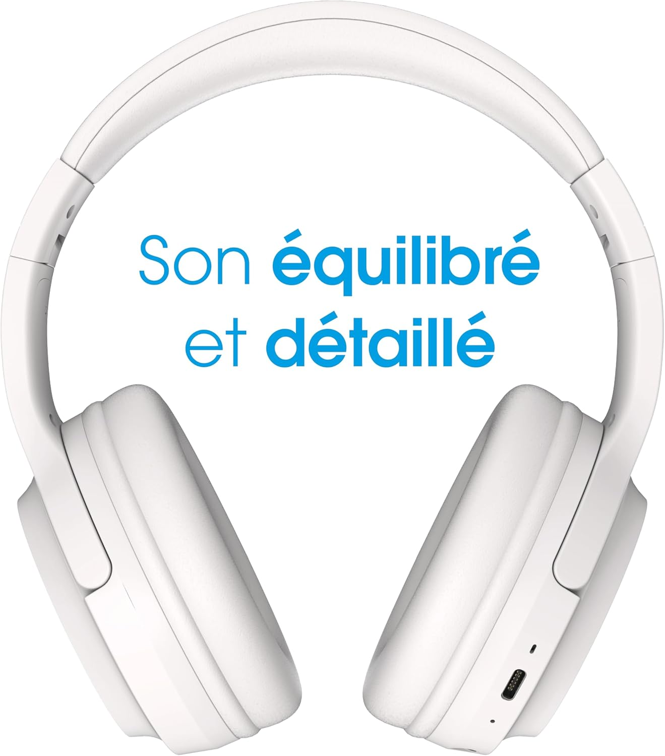 RYGHT Tempo Wireless Headphones, Clear Stereo Sound, 20 Hours Battery Life, Foldable, Lightweight, Music Control, Volume, Answer Calls, Voice Assistant, Activate Voice Assistant, Padded Ear Cups image number 2