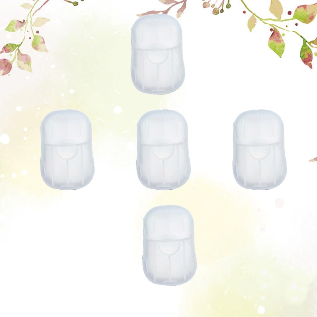 SUPVOX 20Sheets Travel Hand Soap Sheets Confetti Soap Paper Portable Bath Face Wash Safe for Camping Hiking Office Home Use