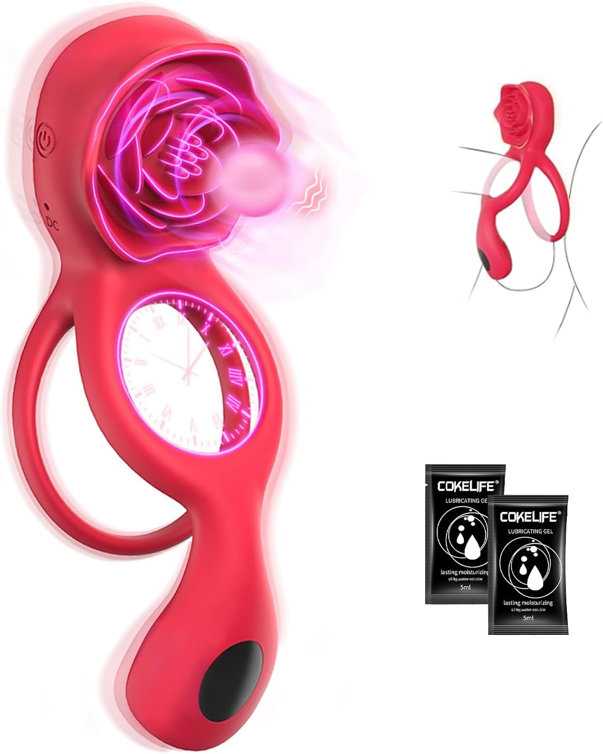 ZEZELIFE 9 Vibration Modes Vibrating Cock Ring with Clitoral Stimulation, 4 in 1 Erotic Toys for Women, Vibrating Sex Ring for Couples, Men'S Testicle Massager, Waterproof Rechargeable Sex Toys for Adults image number 3