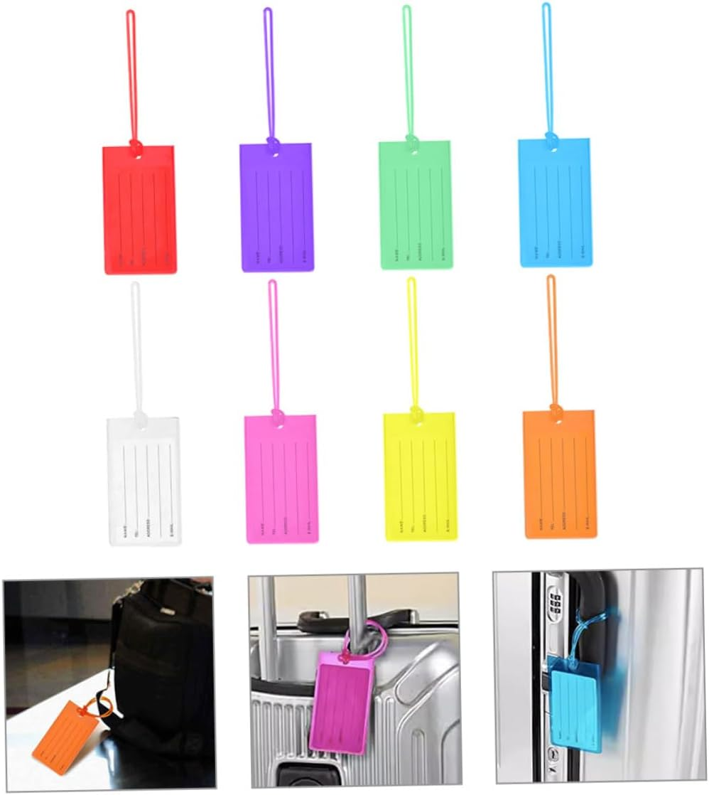 FOMIYES 8Pcs Luggage Tag Suitcase Tags Travel Accessories for Suitcases Hand Luggage Name