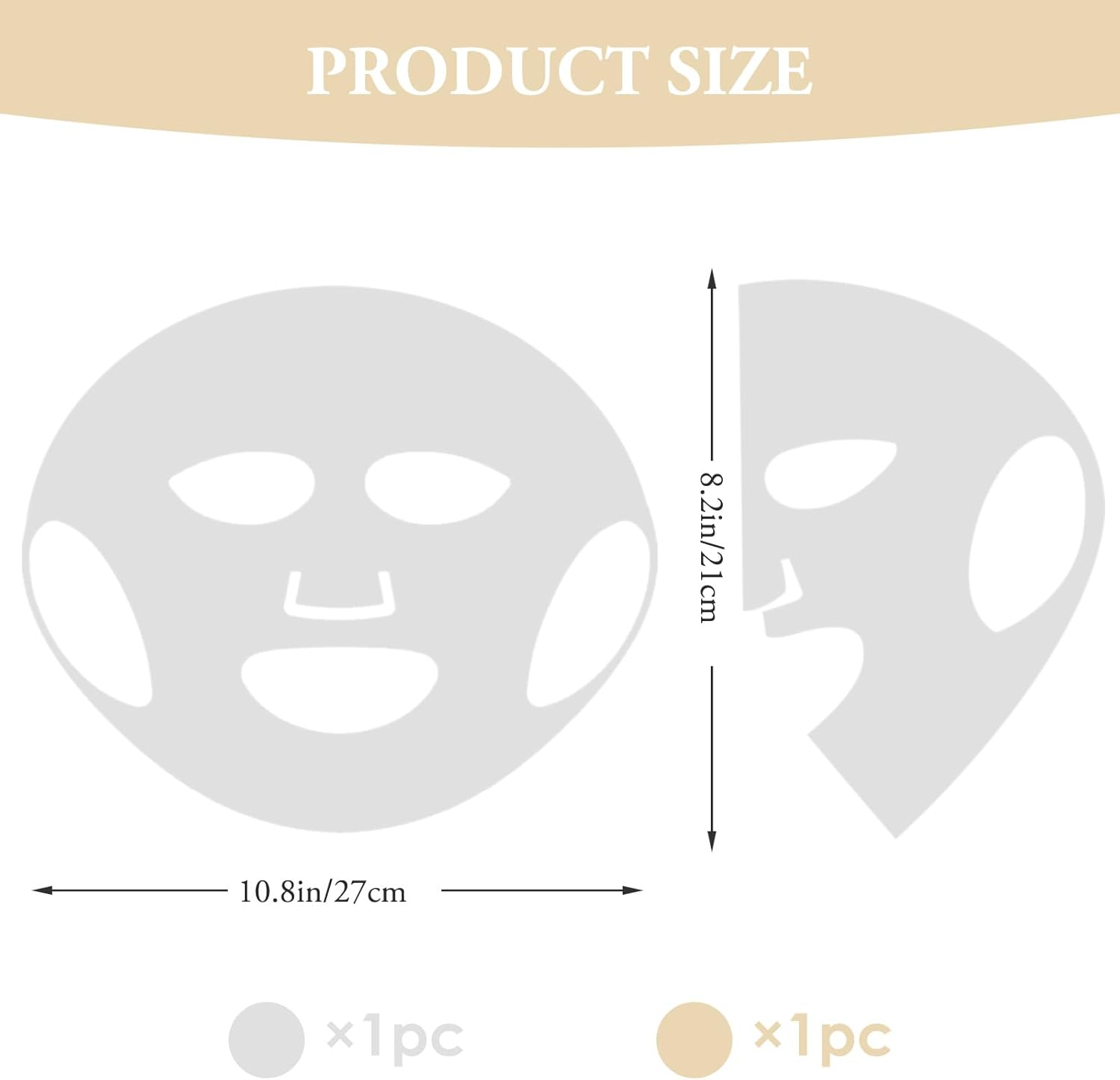 EXEXIUO 2Pcs Sheets Silicone Face Mask Holder Reusable Mask Cover, Anti-Wrinkle Moisturizing 3D Facial Mask Cover Prevent Evaporation Falling Skincare Beauty Spa for Women Men (Transparent, Gold) image number 6