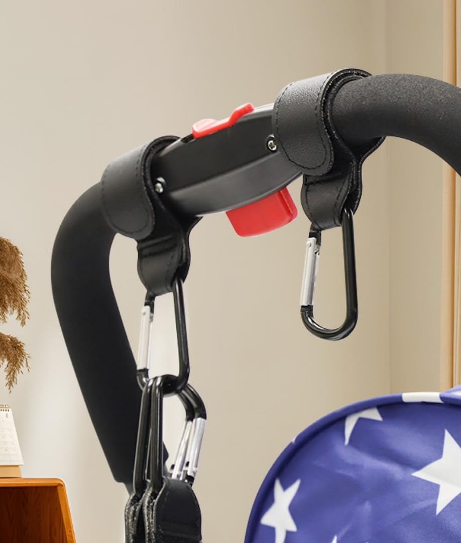 7 Pack Shopping Cart Hooks with Storage Straps - Durable Grocery Bag Holders & Cable Organizers for Carts, Strollers, Wheelchairs, Home & Office image number 4