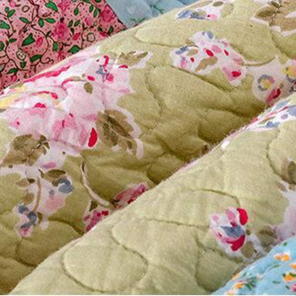 Quilt Set Bedding Set Cotton Patchwork Quilt Quilted Bed Cover Home Bedspread Rural Style Double People Bedding 3-Piece Set Linens 240X280CM Throw Pillowcases 50X70CMX2 image number 5