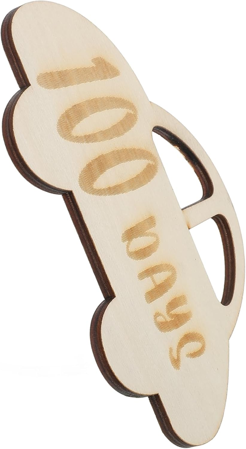 Jojofuny Wooden Milestone Cards Days Growth Record Photo Props Milestone Signs for Newborns Cozy Home Decor Showers image number 6