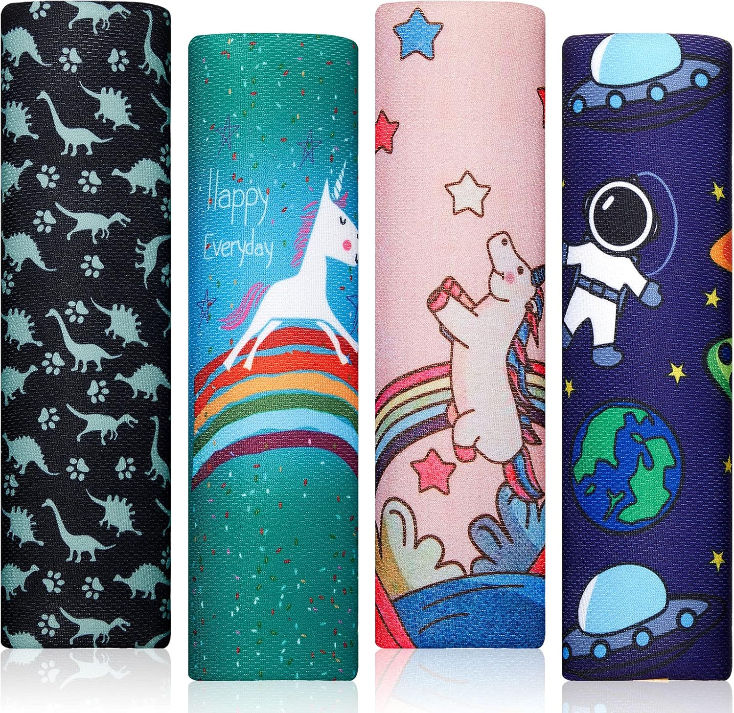 4 Pieces Kids Car Seat Belt Covers Car Seat Shoulder Pads Soft Car Seat Straps Covers Seatbelt Pillow for Baby Kids Seatbelt Cushion for Girls and Boys image number 1