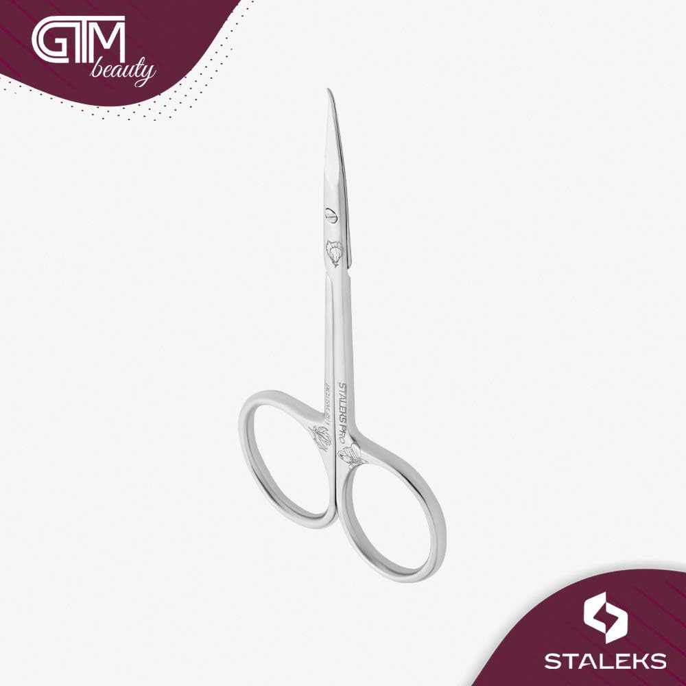 STALEKS PRO Cuticle Scissors Exclusive 23 TYPE 1 Professional Salon Home Pattern Made in Europe (SX-23/1) image number 1