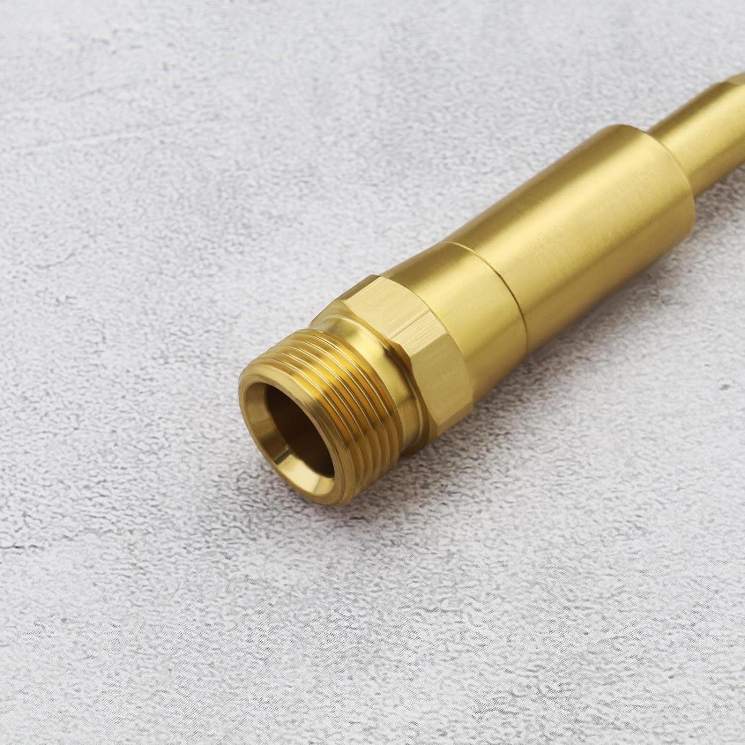 The Lord of the Tools Quick-Click Adaptor for High Pressure Hoses with M22X1.5 Internal Thread Compatible K&auml;rcher K2 K3 K4 K5 K6 K7 Washer Brass 108Mm Length (LOT603_HDW) image number 4