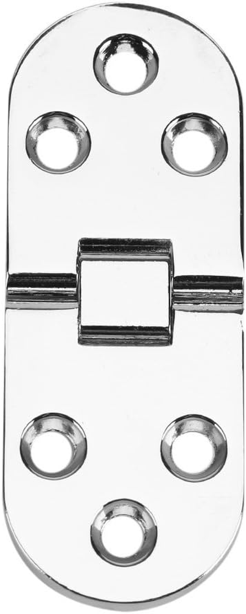 80 * 30Mm Backflap Hinge Zinc Alloy Mini Hinges round Edge Furniture Flip Tray Hinge for Cabinet Closet Desk Folding Table(Silver) image number 3