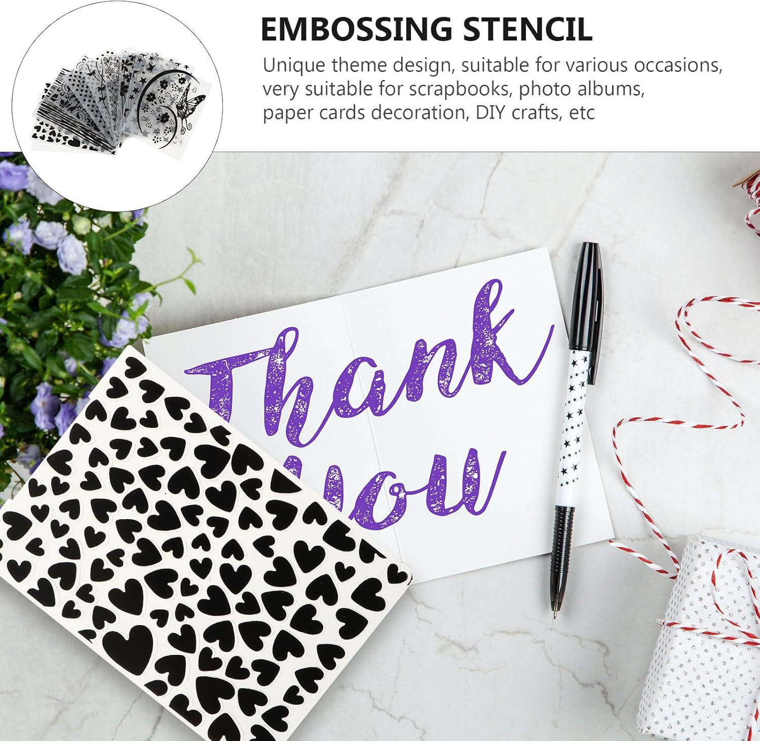 GLEAVI Embossing Folders 10Pcs Embossing Machine Template Paper Embossed Folder DIY Craft Template image number 3