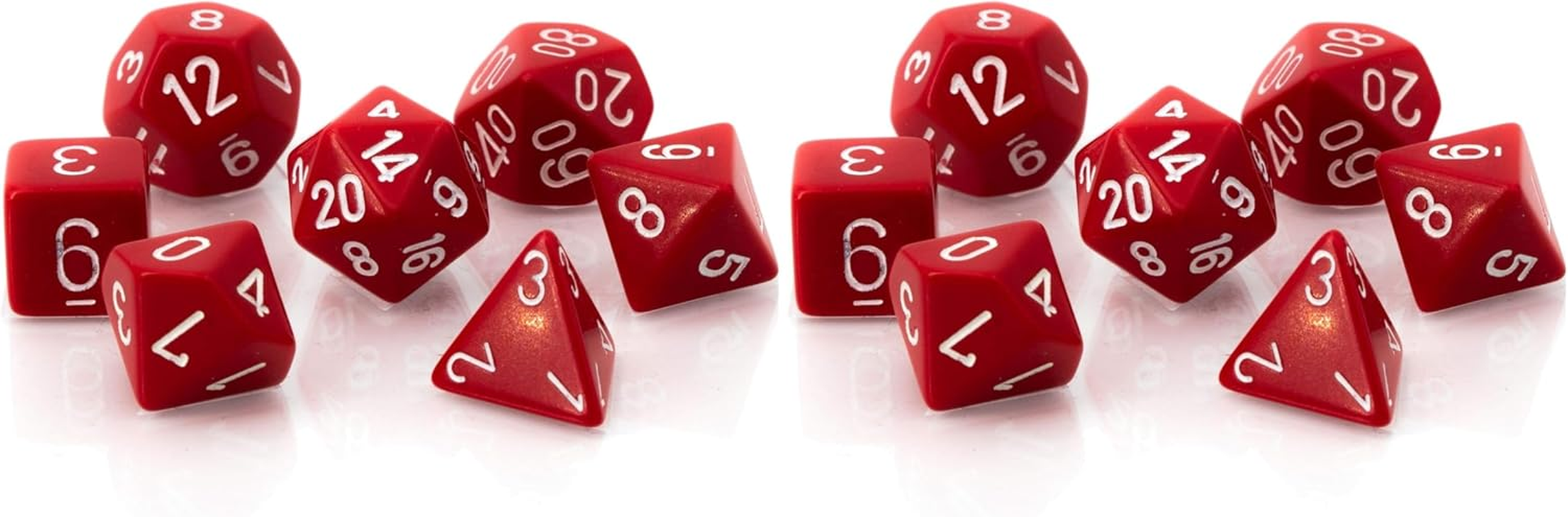 Chessex CHX25404 Dice,Red/White image number 4