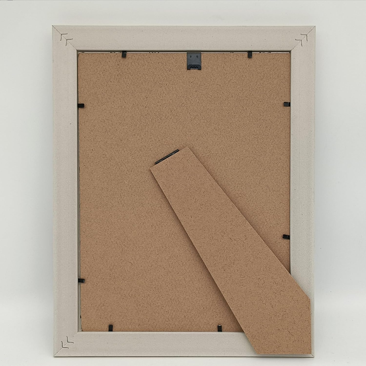 FRAMEWOLD A4 Picture Frames White. 8.3X11.7 Inch Photo. Plastic Panel(Not Glass).Milky White Frame.Gold Decorative Edge. image number 5