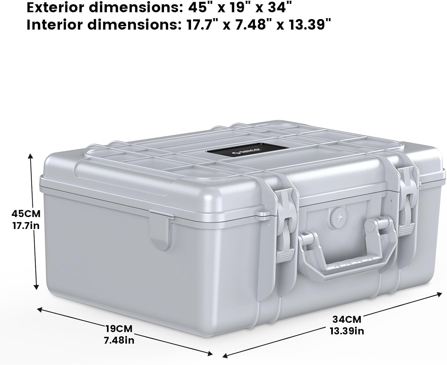 ORICO Hard Drive Case 3.5Inch 20-Bay HDD/SSD Multi-Protection Storage Suitcase with Foam Hard Case Shockproof Anti-Static Moistureproof Carrying Case -PSC L20
