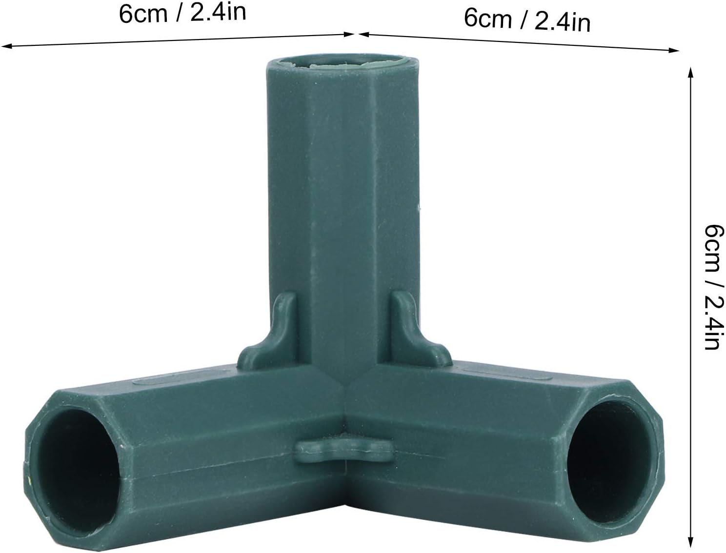 Canes Connector, 3-Way Plastic Garden Support Stakes Plant Support Pole Gardening Post Accessories Tool for Agriculture Lawn Greenhouse Vegetable image number 6