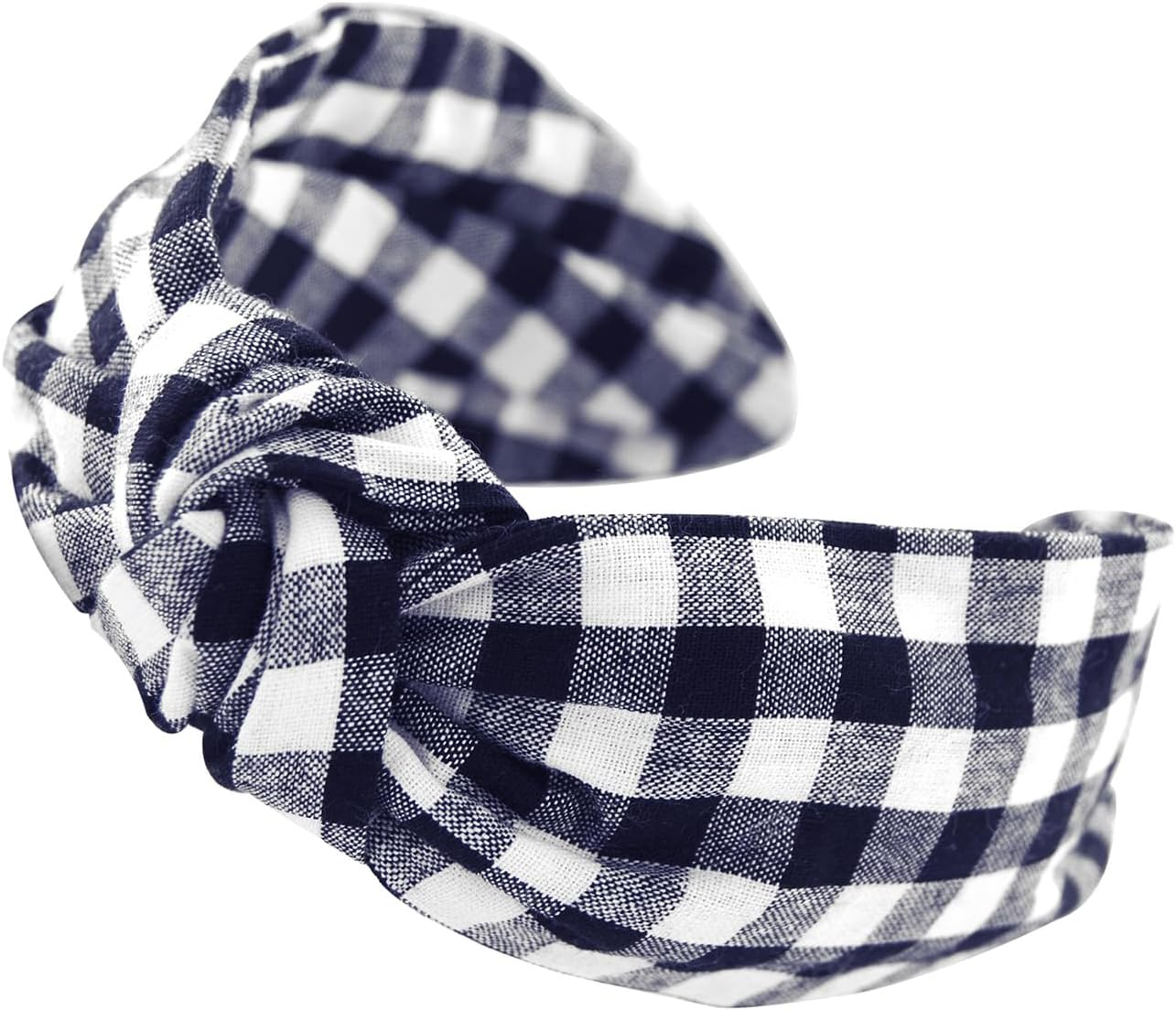 Axy Vintage Look Checked Headband &ndash; Beautiful Women'S Headband Hair Accessories HR34K (Black Blue) image number 1