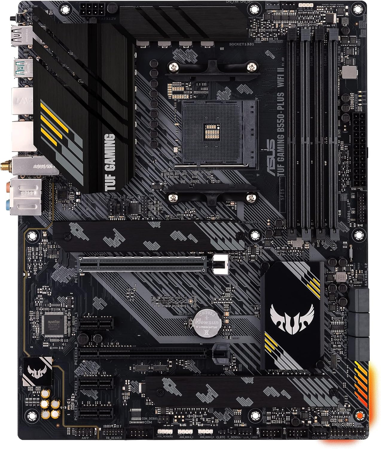 ASUS TUF Gaming B550-PLUS Wifi II AMD AM4 (3Rd Gen Ryzen&trade;) ATX Motherboard (Pcie 4.0, 6, 2.5Gb LAN, BIOS Flashback, USB 3.2 2, Addressable 2 RGB Header and Aura Sync) image number 6
