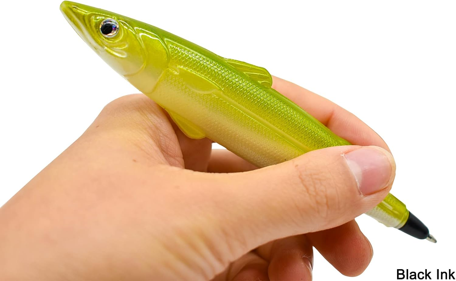 Maydahui 6PCS Fish Ballpoint Pen Creative Novelty Pens Simulation Model Black Ink for School Office Girls Fishing Enthusiast image number 4