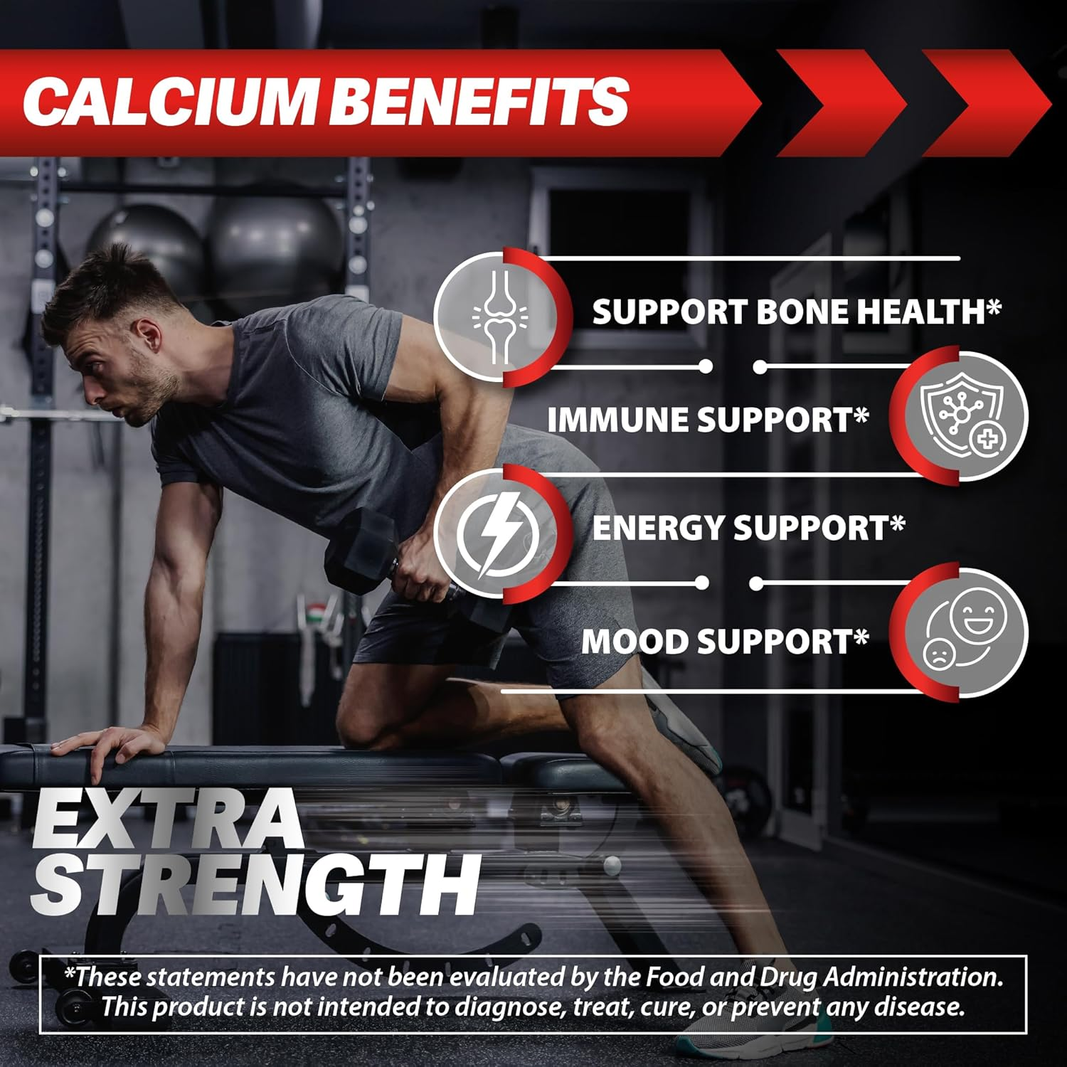 Calcium 1200 Mg with 5000 IU Vitamin D3, 100Mcg Vitamin K2, 1000Mcg Vitamin B12-120 Tablets