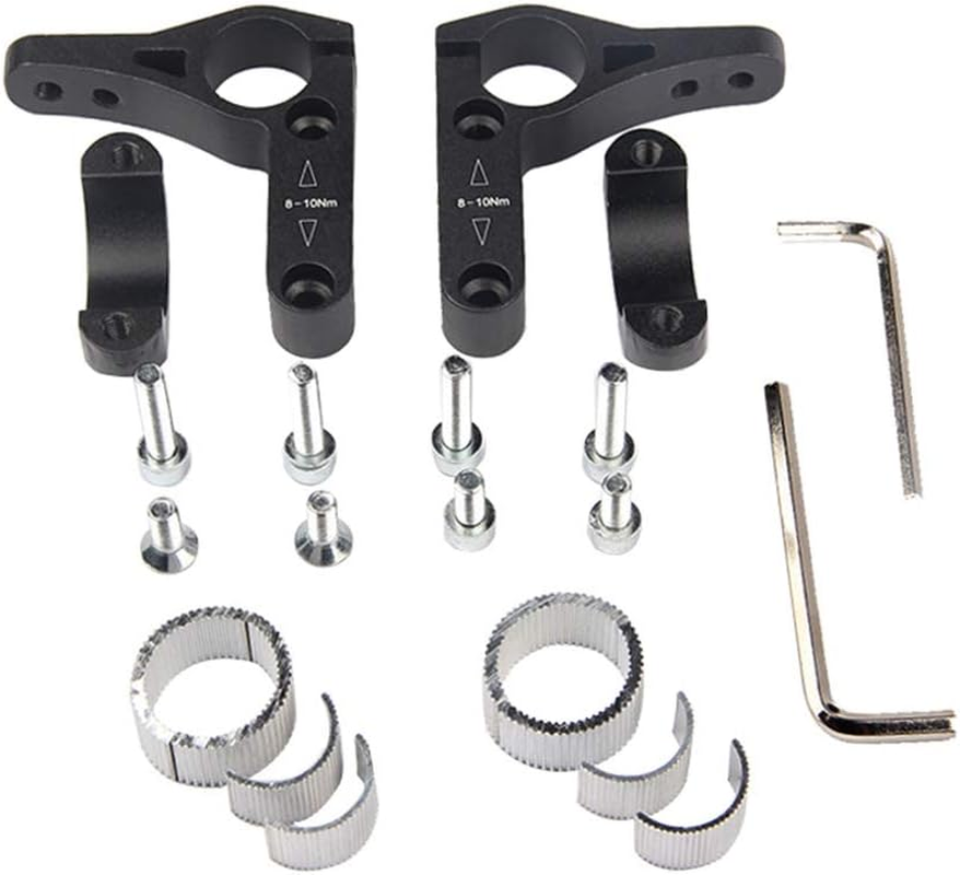 DRCKHROS Aero Bars,Bicycle Bike Armrest Handlebars TT Rest Bar Aluminum Alloy Black for Mountain Road Bicycle Bike Racing Handlebars image number 4