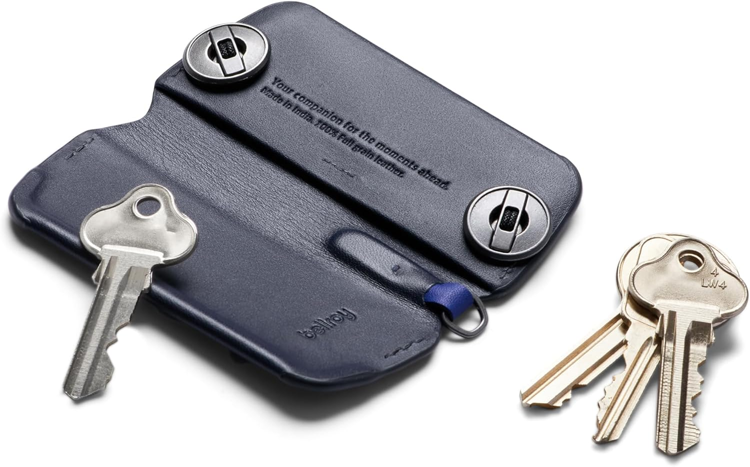 Bellroy Key Cover plus &ndash; Third Edition (Leather Key Holder, Holds 4 &ndash; 8 Keys) - Navy