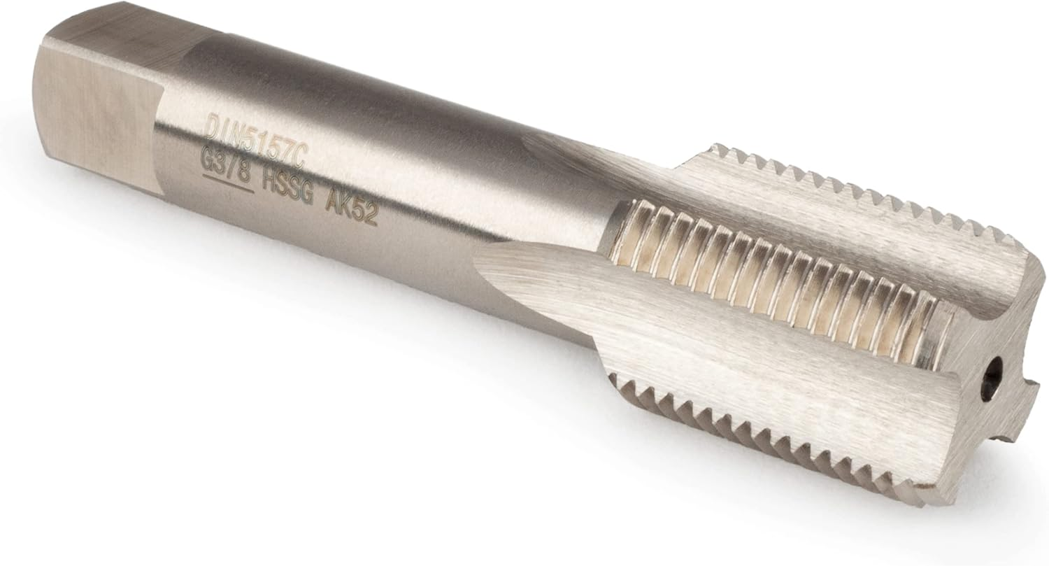 GSR EGB Tap, Tap Cutter Pipe HSS BSP G 3/8 Inch, Pipe Thread, Cutting Tap, HSSG Metal Drill, Polished, for Hand and Machine Use image number 3