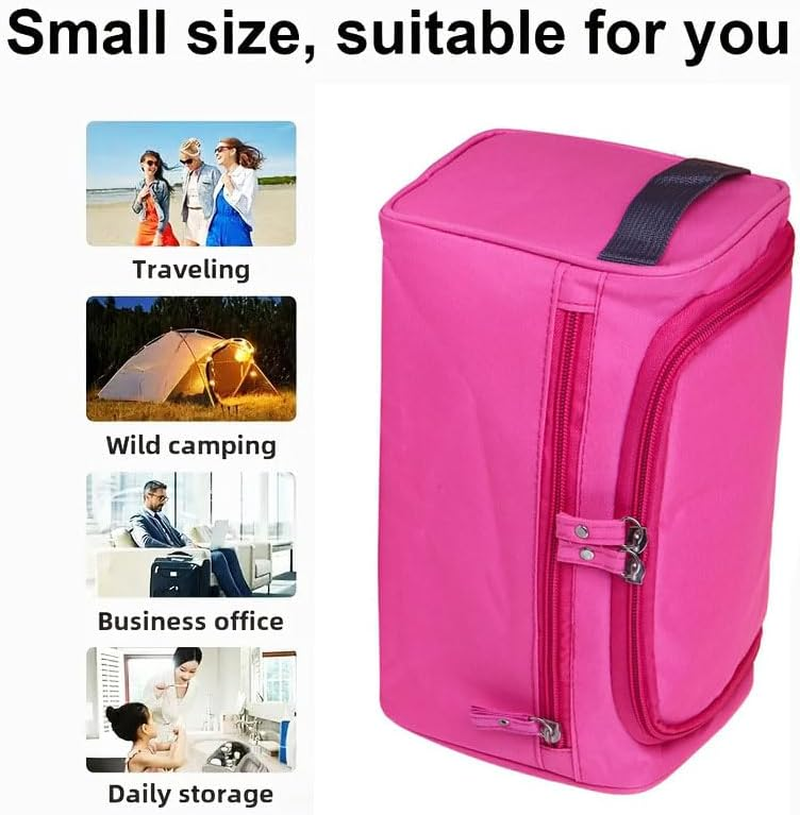 1 Pack Travel Toiletry Bags,Waterproof Travel Organiser,Waterproof Toiletry Bag,Portable Storage Bag,Sundries Bag,Unisex (Pink) image number 1