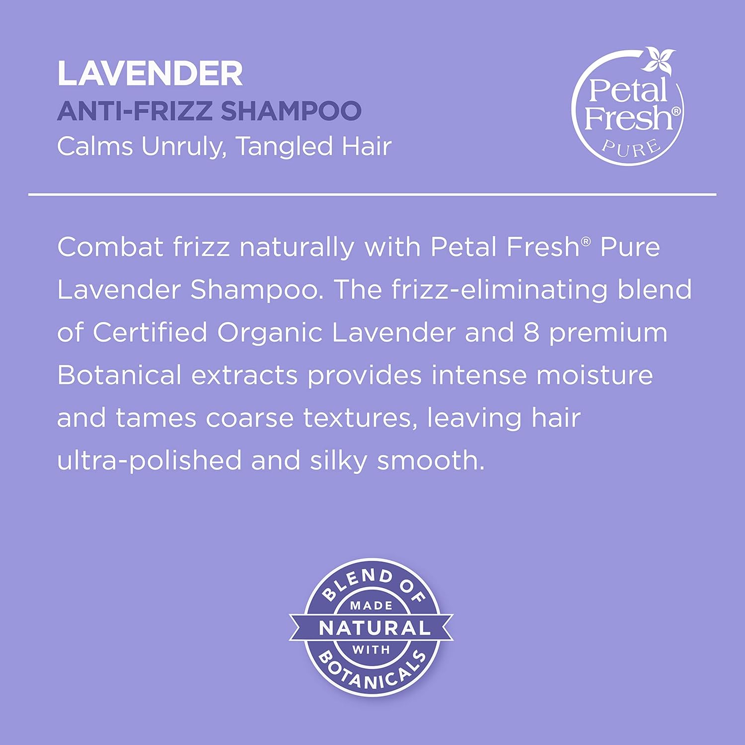 Petal Fresh Pure anti Frizz Lavender Shampoo 350Ml image number 1