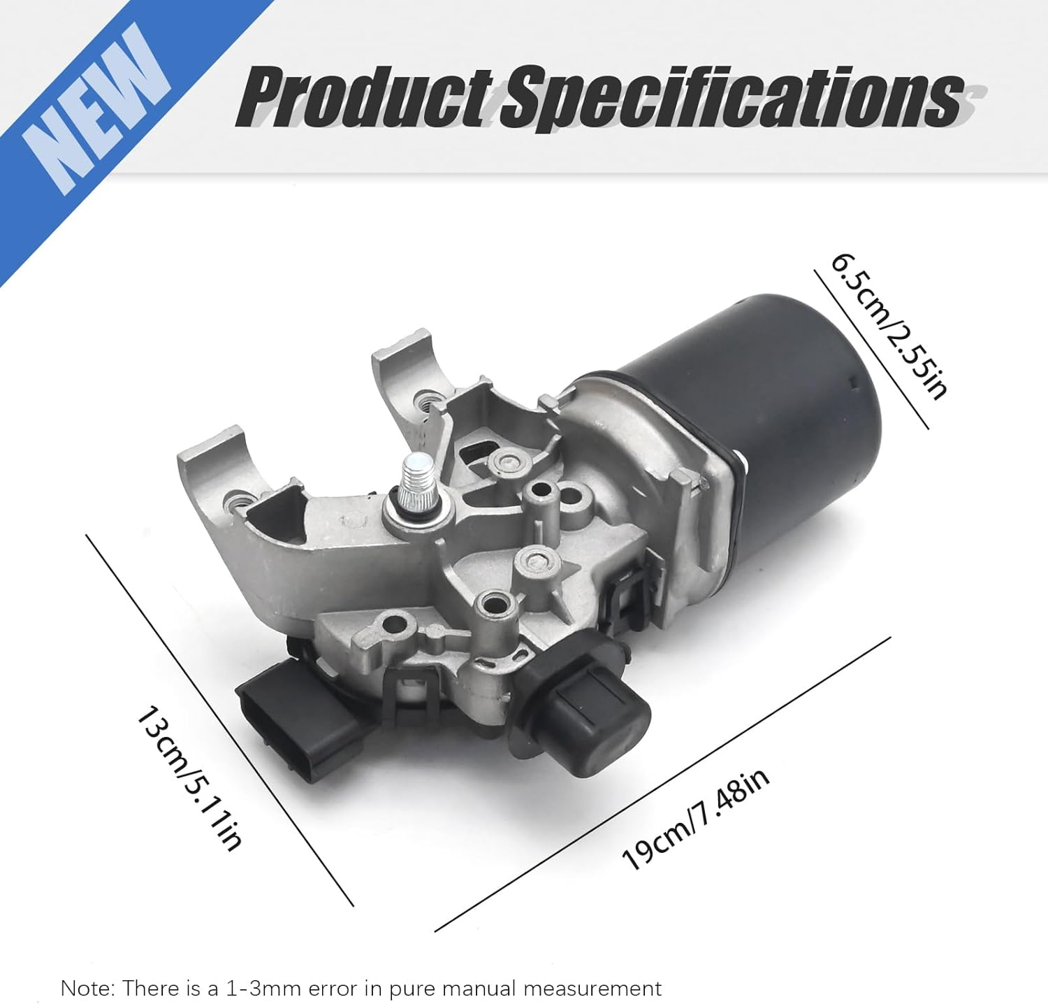 Ollanoos Front Wiper Motor 288100678R Front Windscreen Wiper Motor for Right Hand Drive RHD Vehicles Replacement for Renault Clio Mk4 2013-2020 Replace 288603753R image number 6