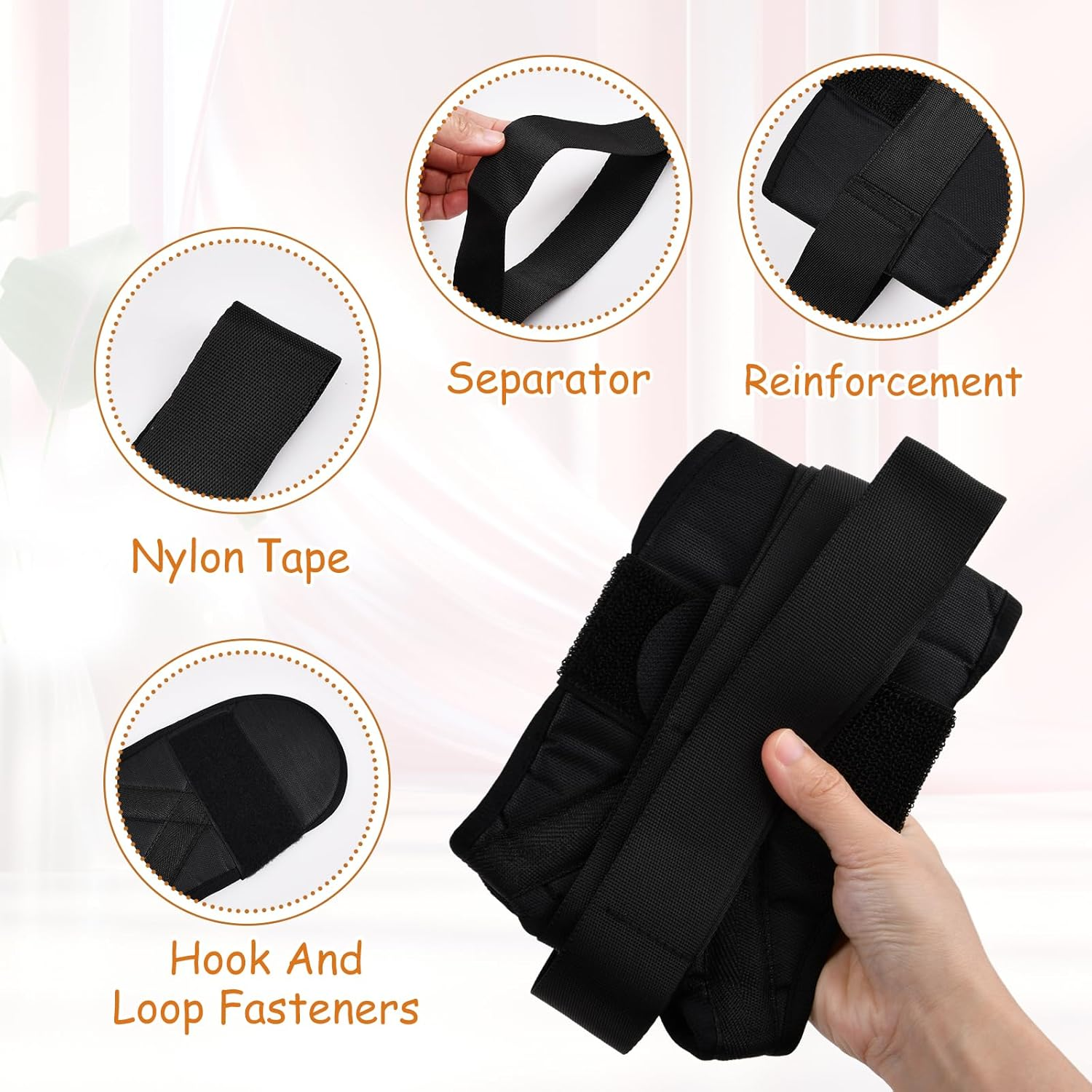 Yoga Stretching Strap, Yoga Strap Leg Stretcher, Ligament Stretcher Belt with Loops, Foot Stretch Assist, Fascia Stretcher for Physical Therapy, Plantar Fasciitis Relief, Gymnastics image number 5