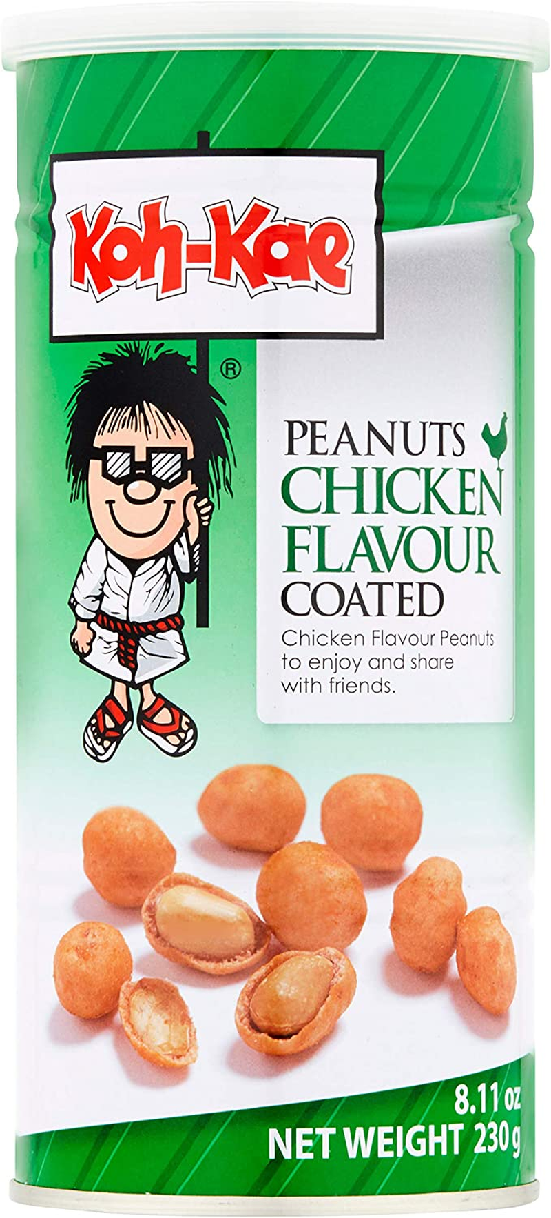 Koh Kae Tom Yum Flavour Coated Peanuts, 230 G image number 1