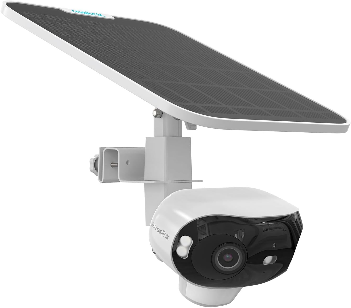 VOMENC 2-In-1 Gutter Bracket Mount for Reolink Argus 4 Pro Security Camera and Solar Panel (White) image number 2