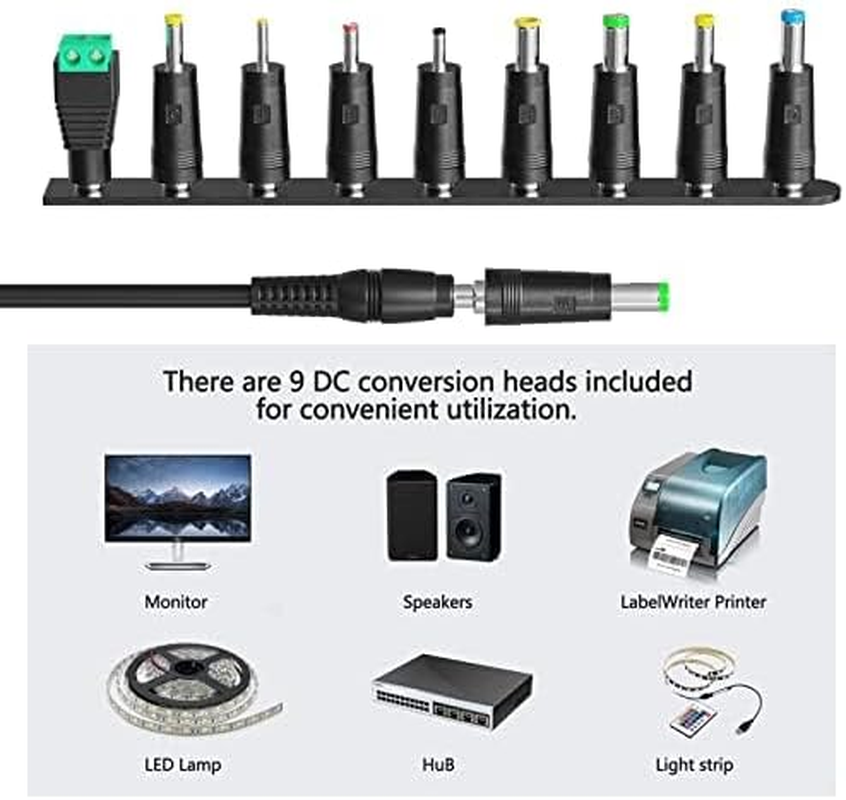 48V5A Power Adapter Supply for Home Audio Bluetooth Stereo Receiver Amplifier Mini Hi-Fi Class D Integrated Amp,R LED Lighting, CCTV, 3D Printers, Poe Switch,And Video Conference Systems. image number 3