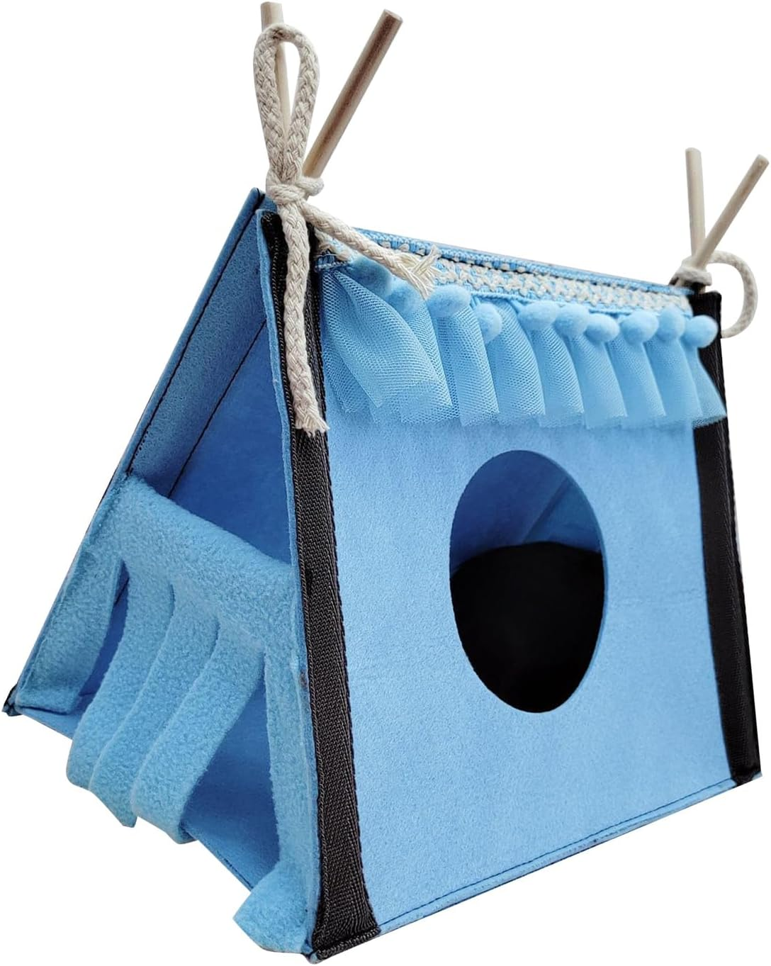 Rat Hideout Tunnel Tent Toy, Guinea Pig Hideout Tunnel Tent Comfortable Simple Installation Convenient Clean Multifunctional for Home (Blue) image number 5