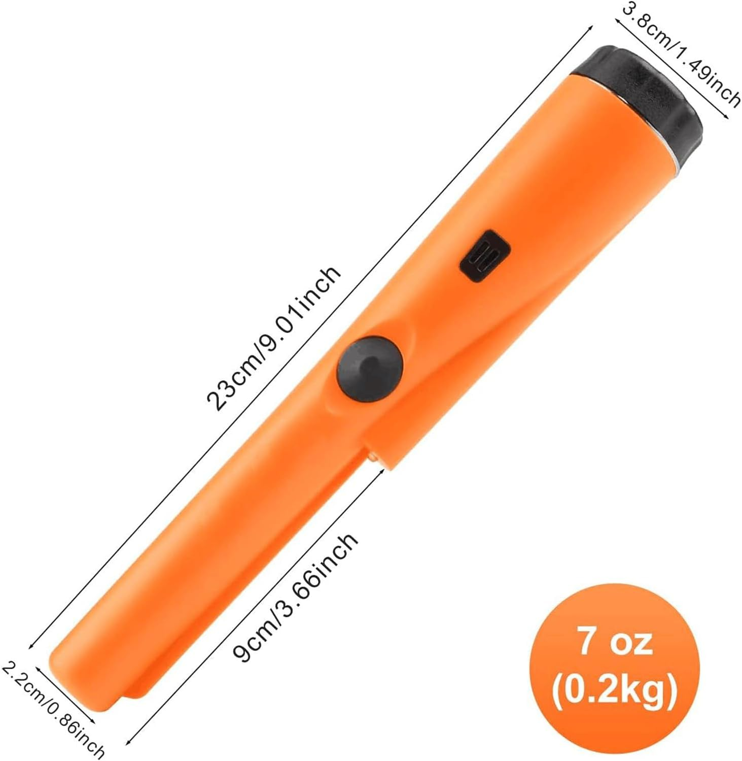 Metal Detector Pinpointer, Professional Waterproof Handheld Pin Pointer Wand, Search Treasure Pinpointing Finder Probe with 9V Battery for Adults, Kids