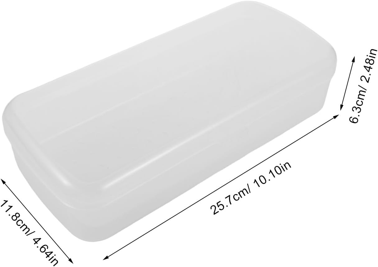 DECHOUS Nail Tool Cleaner Box: Dual-Layer Nail Tool Sterilizer Box with Detachable Insert Case - Manicure Transparent Case for Beauty Salons Organizing Cleaning image number 3