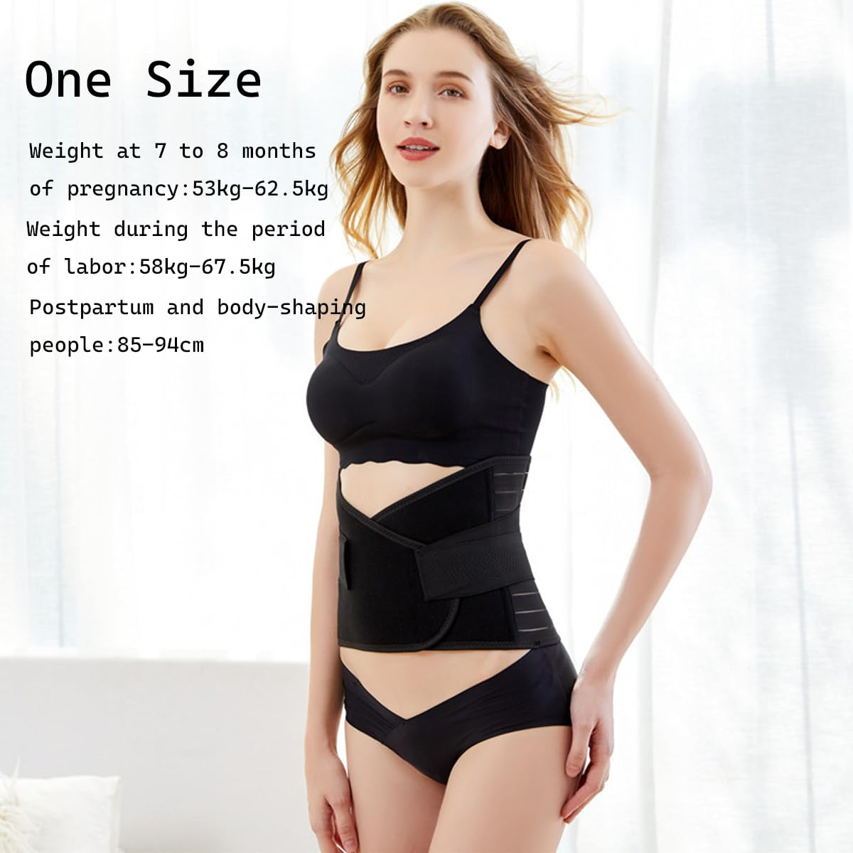 Postpartum Belly Band, C Section Binder for Support and Recovery, Tummy Girdle Corset image number 1