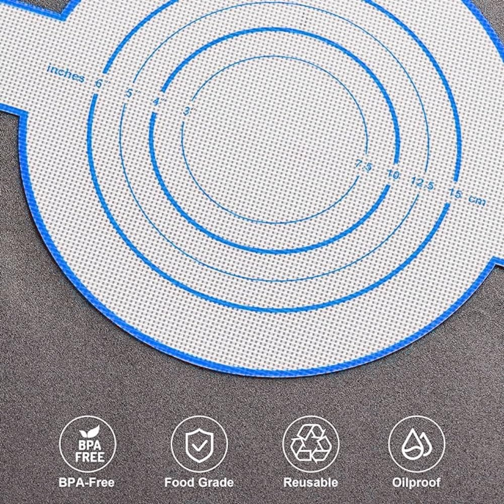 2 PCS Silicone Bread Sling for Dutch Oven, Oven Liners, Heat Resistant Non-Stick & Easy Clean, Reusable Bread Baking Mat with Long Handles, for Transferable Dough Pastry, Placing Bread,2 Colors image number 1