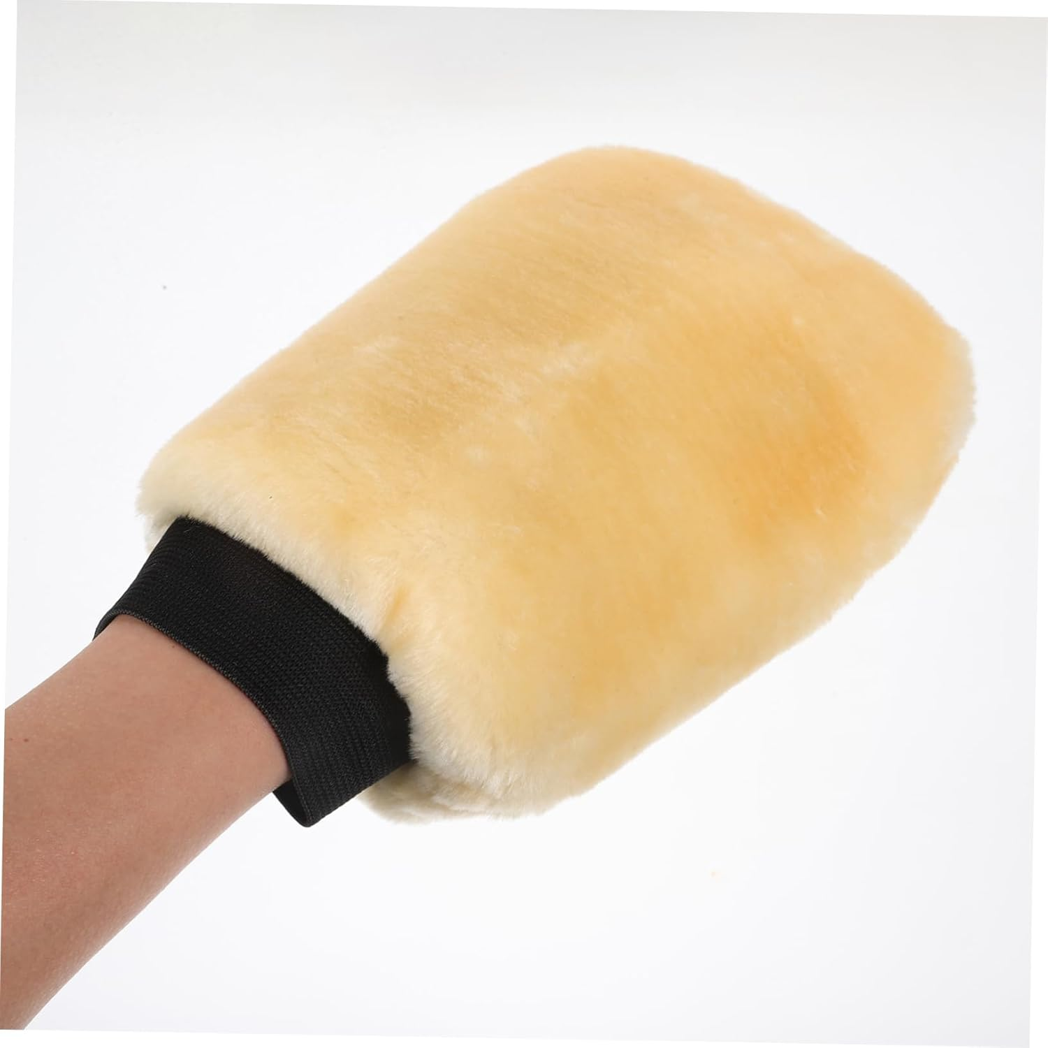 MAGICLULU Plush Double-Sided Car Wash Mitt with Wool Fiber, Vehicle Washing Gloves for Car Cleaning and Polishing, Soft Paw Design for Auto Exterior Care