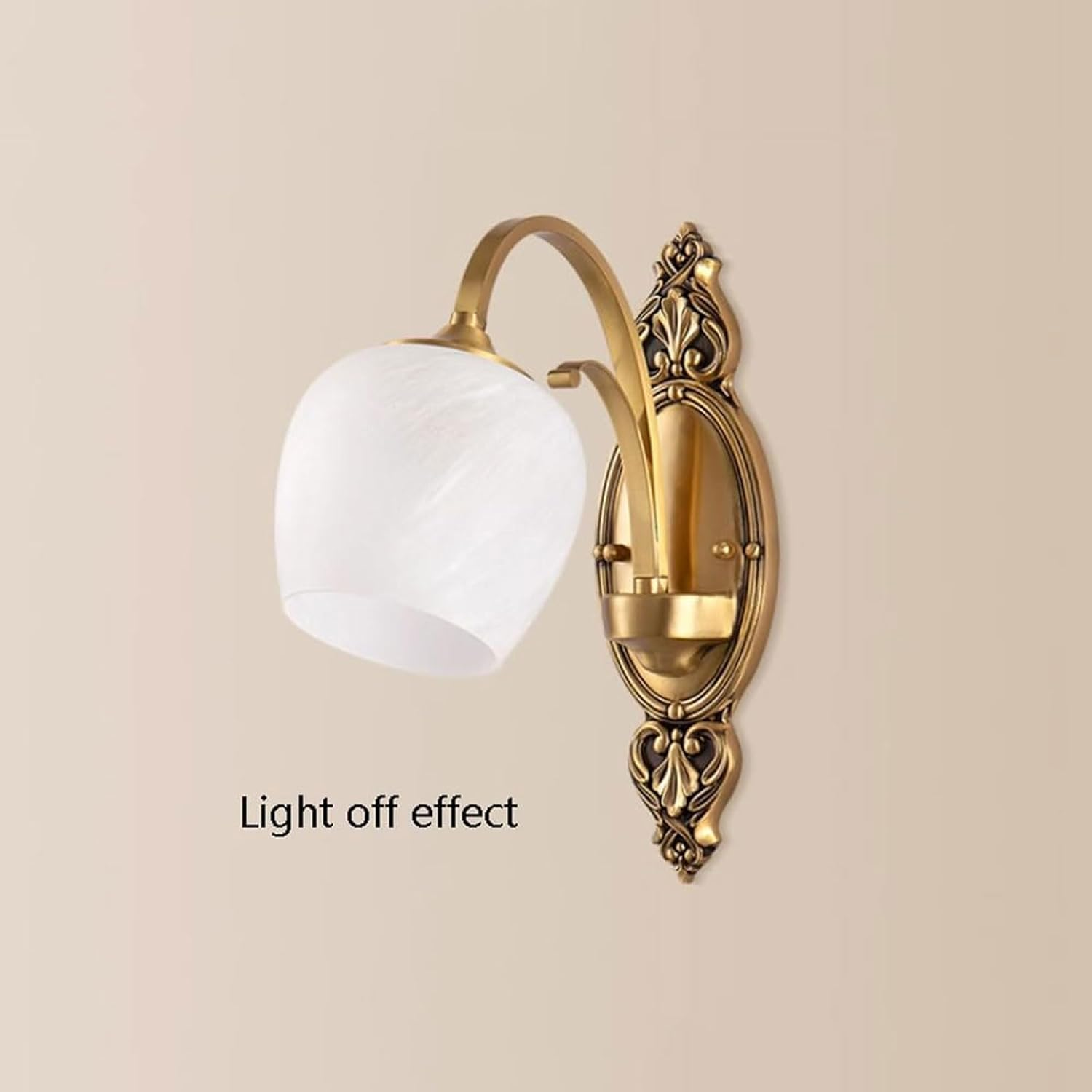 Wall Lamp 1-Light Wall Lamps Wall Lighting Fixture Frosted Glass Shade Wall Sconces for Bedroom Balcony Hallway Wall Lighting image number 5