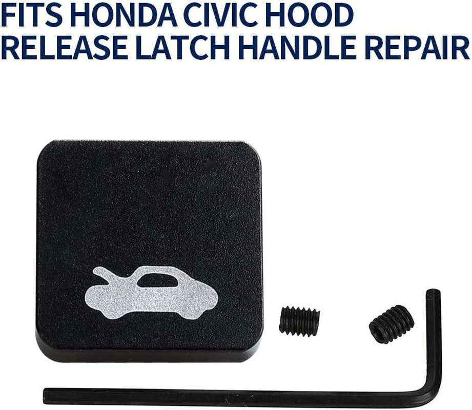 Hood Release Latch Handle Repair Kit Replacement for Honda Civic 96-2011, CR-V 97-2006, Element 03-2011, Heavy Duty Billet Aluminum Hood Latch Release Cable Repair Kit image number 6