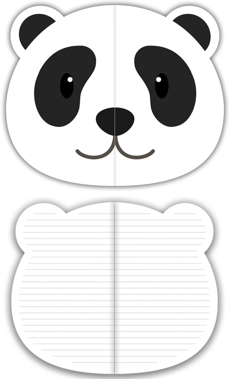 SIIXU Cute Animal Shaped Notebooks, 4 Pack A5 Lined Journal, Unique Aesthetic Design for School & Work Supplies image number 4