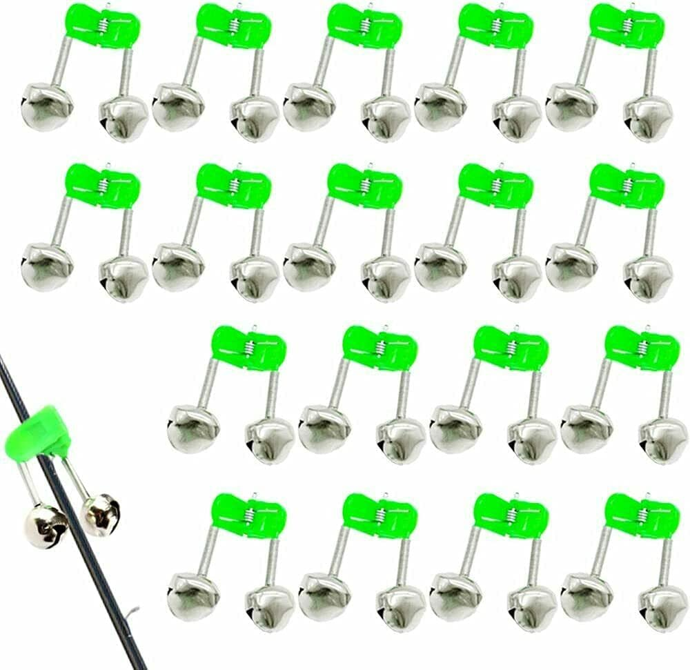 30 Pcs Plastic Fish Rod Bell,Fishing Bells Clips,Fish Bite Alarms Ring Dual Alert image number 6