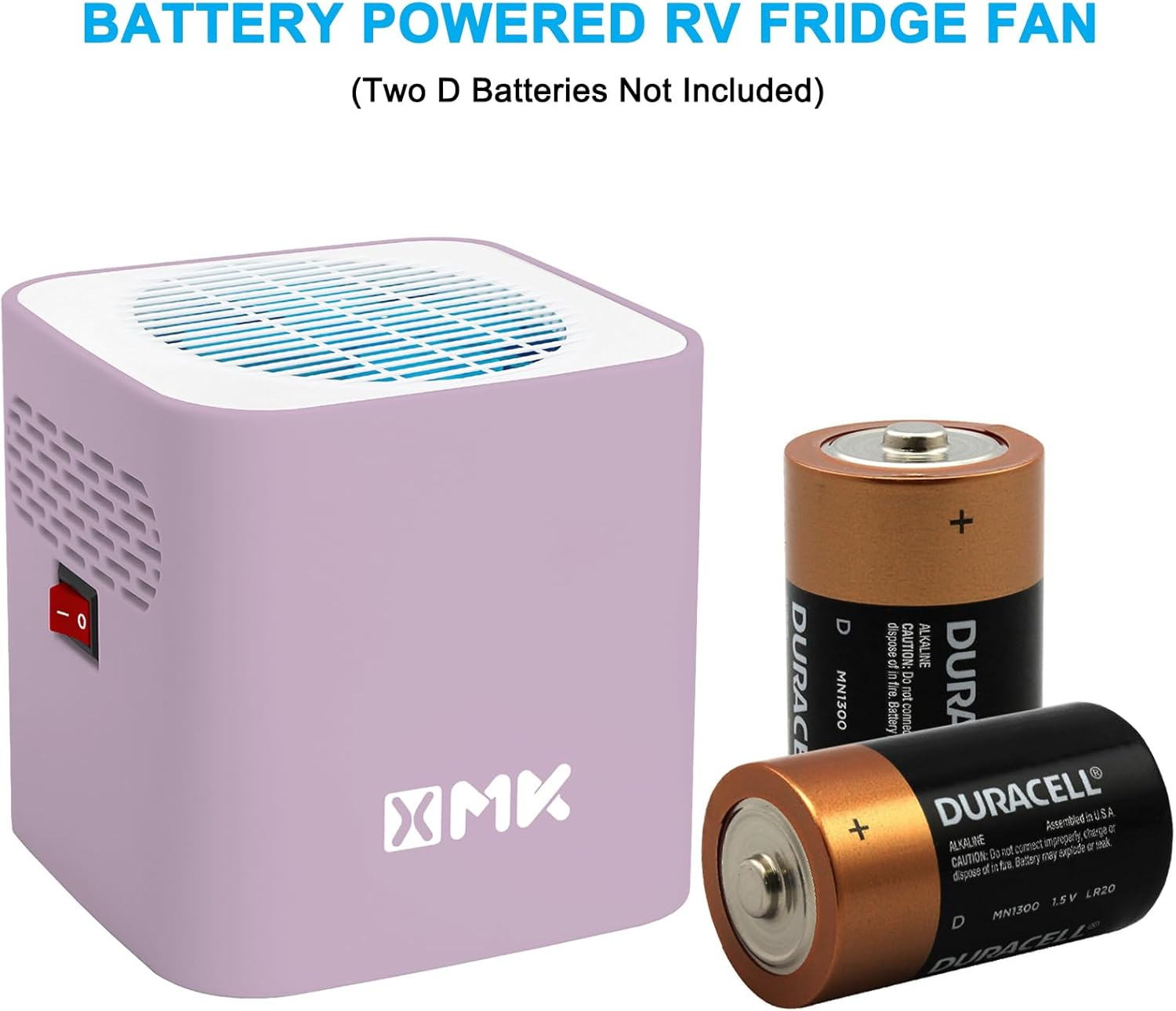 XMK RV Fridge Fan, 3,000 RPM Motor RV Refrigerator Fan with Easy on and off Switch, Multiple Side Vents Cools Refrigerator inside Efficiently, Durable Construction, Keeps Food Fresher Longer (Purple) image number 4