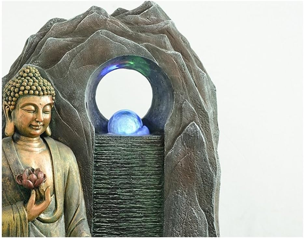 Outdoor Fountain Fortune-Attracting Water Fountain Floor-Standing Ornaments Circulating Living Room Feng Shui Wheel image number 3