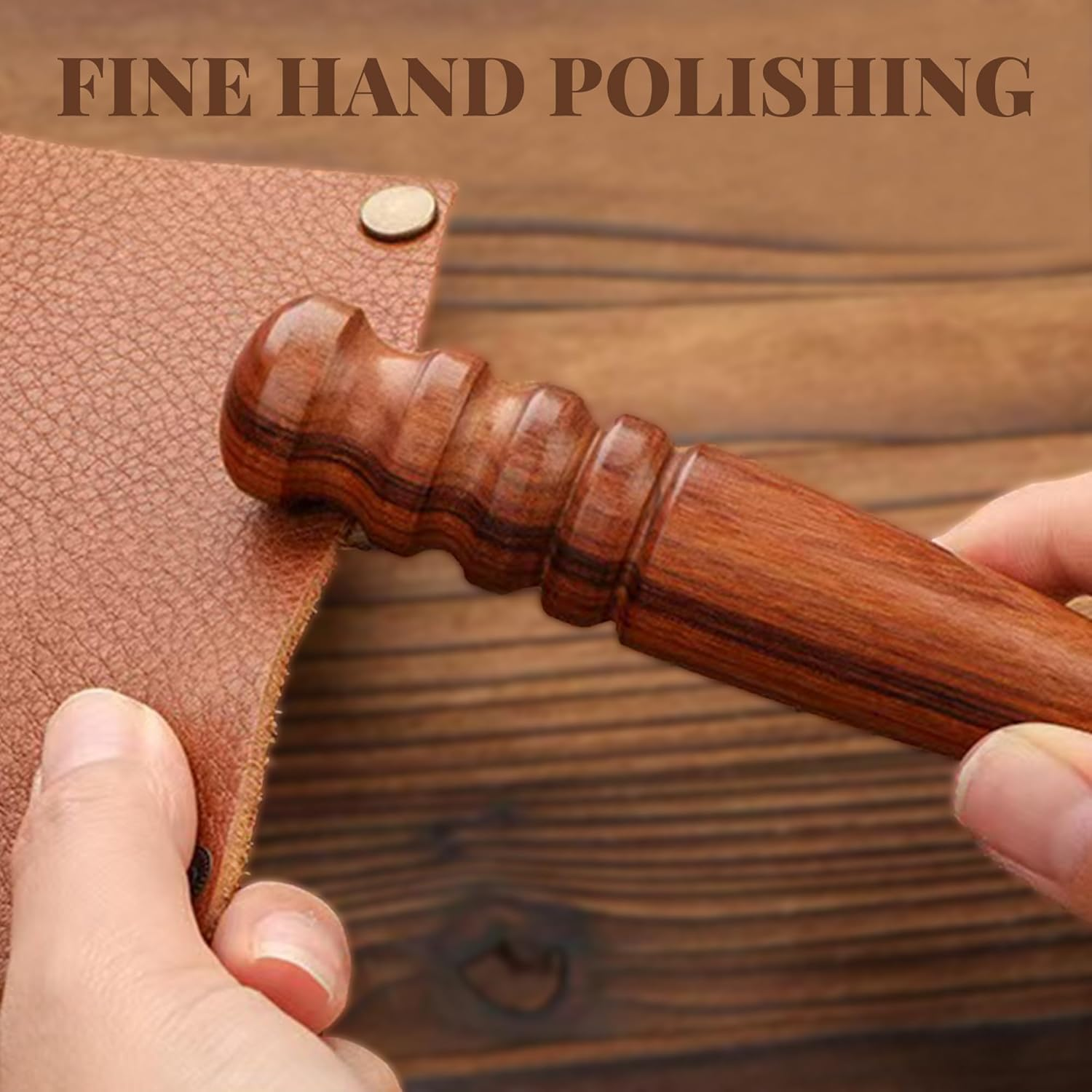 Leather Burnishing Tool - Edge Polishing & Smoothing for Leathercraft and Handmade Leather Edge Press image number 2