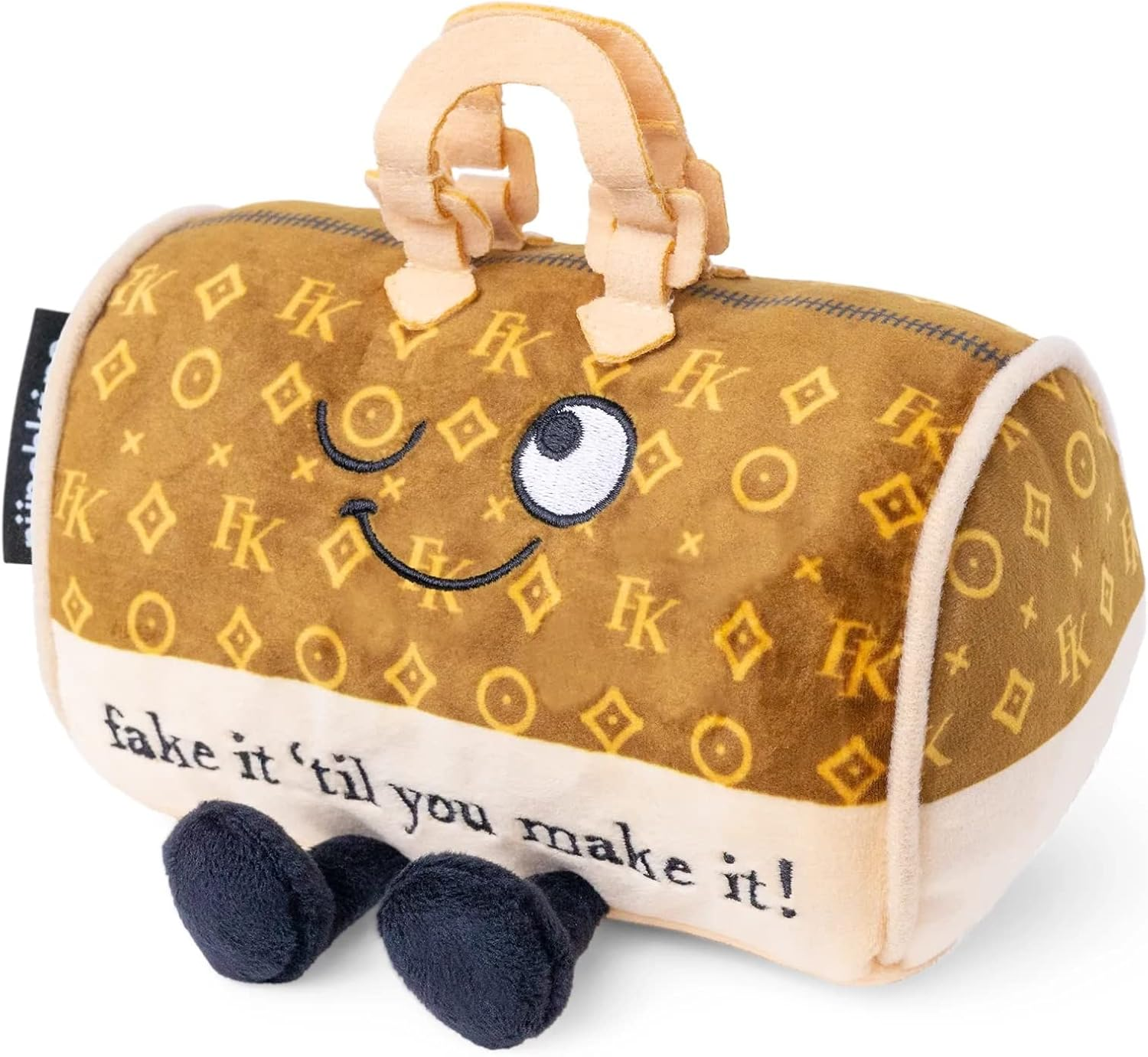 Punchkins "Fake It Till You Make It" Plush Handbag Plush Toy - Brown Western image number 3