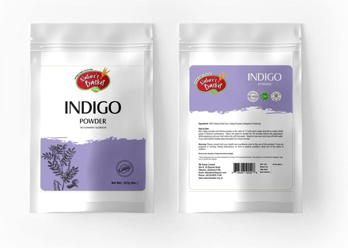 Nature'S Basket Indigo (Indigofera Tinctoria) Powder, (227G)