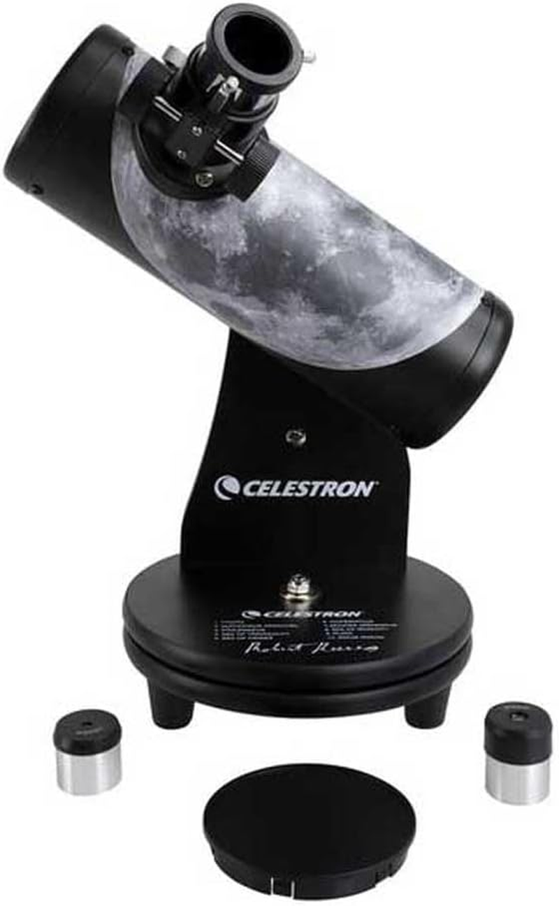 Celestron Firstscope Beginners Astronomy Telescope with Moon Design for Moon, Planets and Stars, 72Mm Aperture, Dobsonian-Style Tabletop Mount, Black (22016) image number 2