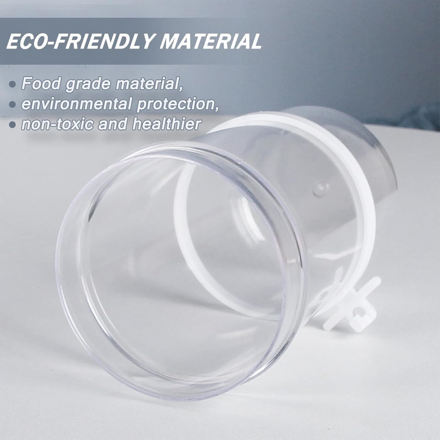 2 Pieces Bird Feeder Water Dispenser, Automatic Bird Feeder and Drinker Set for Cage, No Mess Hanging Parrot Food Bowl, Parakeet Cage Accessories for Hamsters,Pigeons,Parrot (A) image number 5